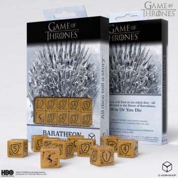 Game of Thrones. Baratheon kauliukų rinkinys 10xD6 Q-WORKSHOP